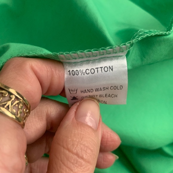 Poplin cotton summer maxi dress tired - Picture 4 of 10